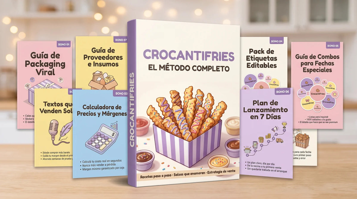 Método Cookies Fries: el negocio de galletitas + el modelo completo para vender